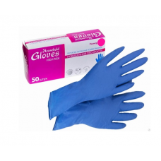 Перчатки латексные Household Gloves High Risk повышенной прочности 50 штук в коробке/10/1 ,M